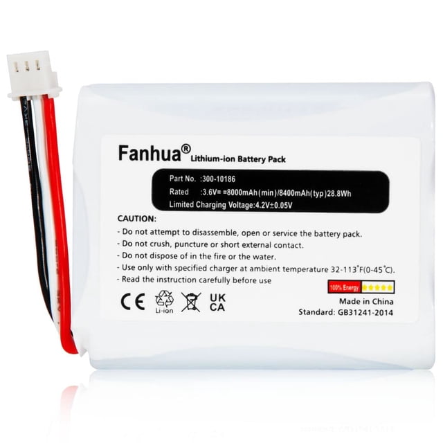 Batería de repuesto Fanhua 300-10186 8000 mAh para ADT Command