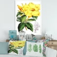 thumbnail image 3 of Designart 'Green Leaves With Tropical Yellow Flowers II' Traditional Framed Art Print, 3 of 4