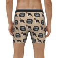 thumbnail image 2 of Men's Boxer Briefs, Dog boston terrier woof cute Soft and Breathable Mens Underwear Boxer Briefs With Widen Waist, 2 of 5