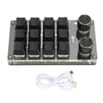 thumbnail image 2 of Clavier Macro avec Bouton, Clavier Mécanique à 12 Touches Clavier Macro à une Main Clavier Macro Programmable avec Bouton Technologie Avancée, 2 of 14