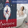 thumbnail image 6 of Independence Day Shower Curtain, 72" x 72", American Flag Pentagram Dwarf celebration Waterproof Bathroom Curtain Washable Shower Curtain Set with 12 Hooks, 6 of 9