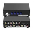 thumbnail image 1 of axGear AV Switch Box Composite Selector 4 Port RCA Audio Video 4 In 1 Out To TV, 1 of 3