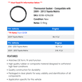 thumbnail image 2 of Thermostat Gasket - Compatible with 2009 - 2013 Toyota Matrix 2010 2011 2012, 2 of 2