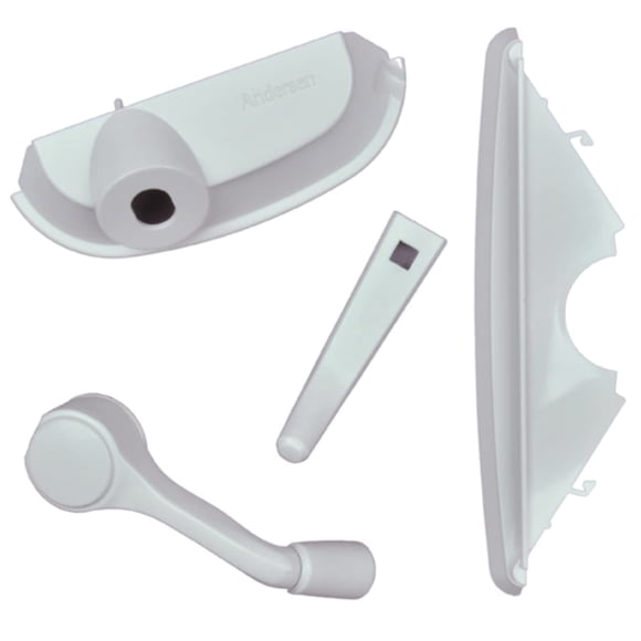 Ventana abatible mejorada Andersen - Serie 200/400 - Paquete de hardware - Plegable/Tradicional - Blanco - 1361560