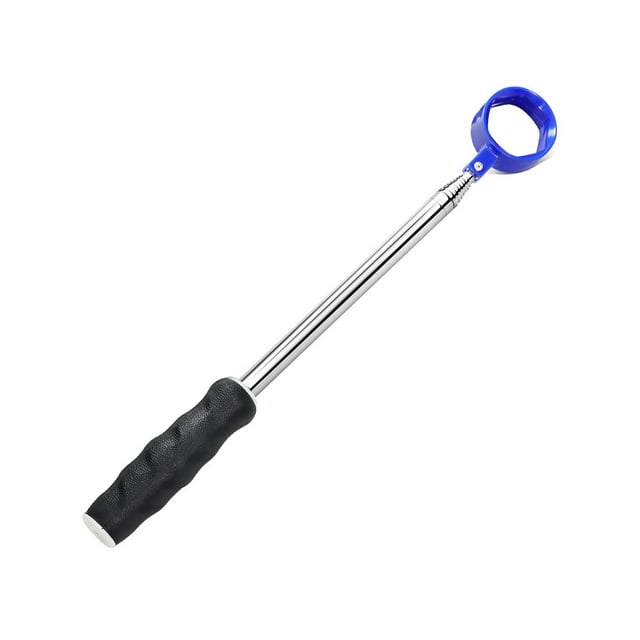 Maytalsory Golfs Ball Retriever avec un Arbre Télescopique en Acier Inoxydable et une Tasse en nylon Bleue durable. le Retriever Présente une Prise en Caoutchouc Noire Antidérapante pour une Utilisation Facile et s'Étend jusqu'à 9 Pieds, le Rendant Idéal pour Récupérer des Balles de golf Sans Se Pencher. Convient à l'Entraînement de golf et un Cadeau Pratique pour les Passionnés de golf.