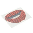 thumbnail image 3 of Etiqueta engomada del beso etiqueta engomada del labio Aplicación amplia Seguro No tóxico Rojo Negro Estrías Divertido Sexy para la decoración del club nocturno para la Anggrek Otros, 3 of 8