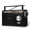 Black, variant on Radio Portable AM FM Shortwave, Vintage Transistor Radios, Retro Personal Radios Rechargeable Battery Powered Plug in Radios, Great Sound and Strong Reception, Easy to Use for Senior, Kids, Silver