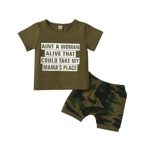 

Baby Boy Clothes Outfits Cotton Letter Print Tops Casual 2PC Set For 2-3 Years