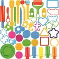 thumbnail image 1 of SNNROO Playdoh Tools Interactive A-to-Z Playdough Accessories Ergonomic Smooth-Edge Clay Cutters Letter, 1 of 5