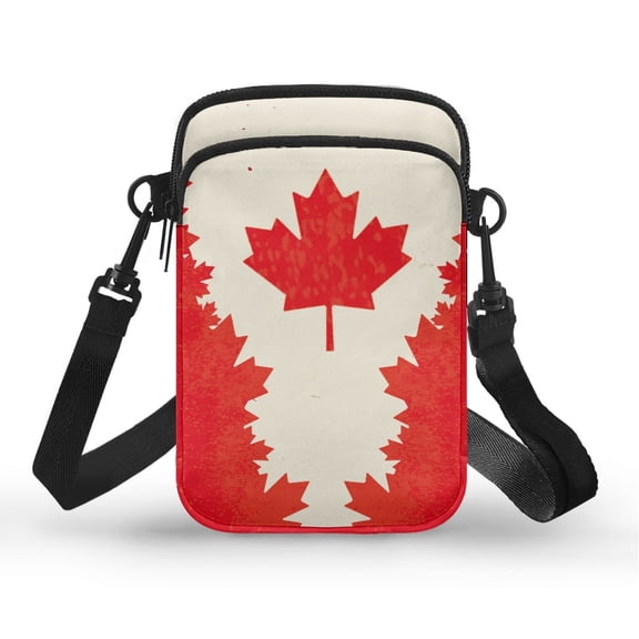 HELLHERO Shoulder Purse with Shoulder Strap Travel Daily Use Unisex Underarm Shoulder Bag Adjustable Strap Maple Leaf