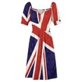 thumbnail image 4 of Robe Flying Union Jack Robes de Mariage pour Fêtes Vêtements d'Été pour Femmes, 4 of 4
