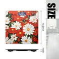 thumbnail image 2 of High Precision Body Weight Scale Smart Bathroom Scales with Large LCD Display(400lbs),Decorative for Bedroom-Red And White Daisies With Black Background, 2 of 4