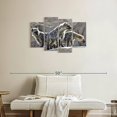 thumbnail image 2 of Elephant Stock Cackle Of Hyenas Wall Art - Horizontal Multi Panel Canvas - Living Room Wall Decor - Animal Multi Panel - Gray And Beige Decor - 36" x 22", 2 of 4