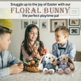 thumbnail image 5 of Made by Aliens Floral Easter Bunny Stuffed Animal – Plush Bunny Toy Cute Huggable Rabbit – Perfect Gift for kids & Adults on Easter – 16-inch (Beige), 5 of 8