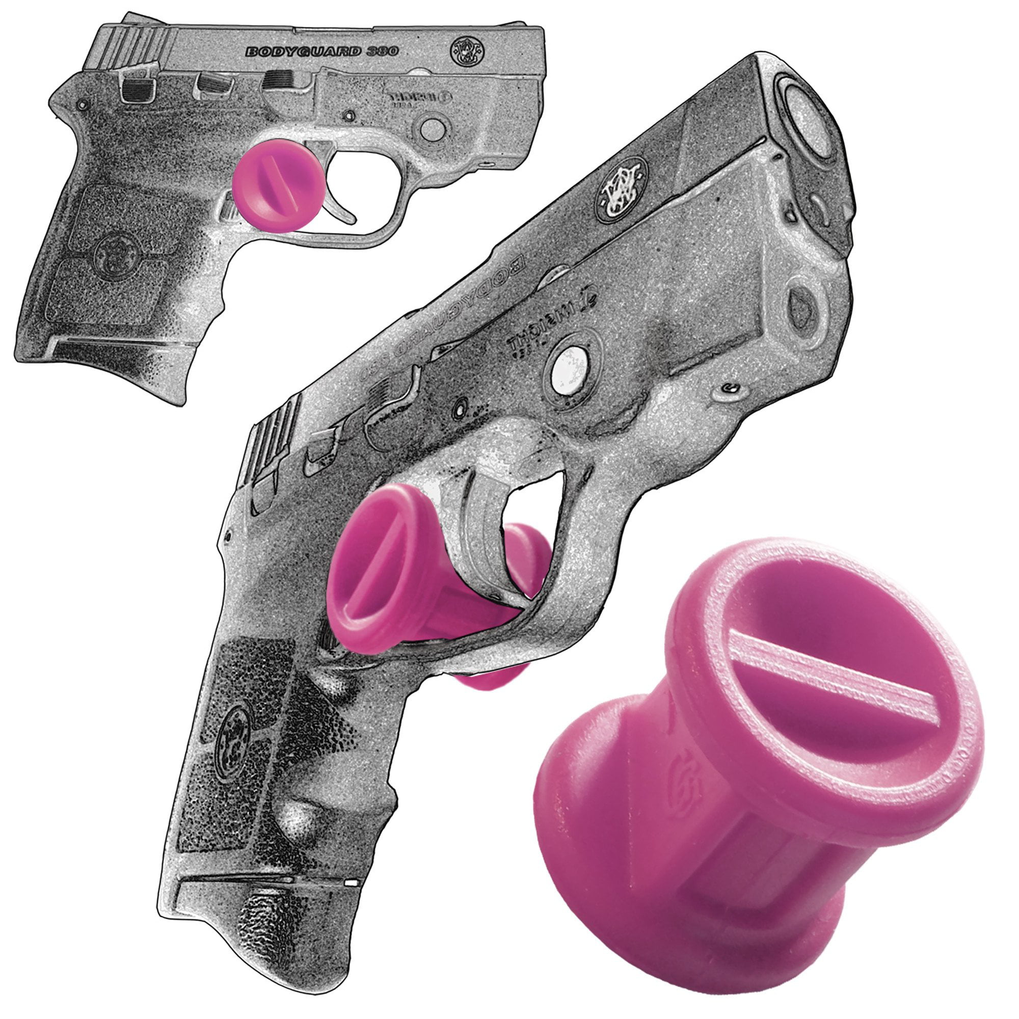 Garrison Grip One Micro Trigger Stop Holster Fits Smith Wesson Bodyguard 380 M P 380 S Pink Walmart Com Walmart Com