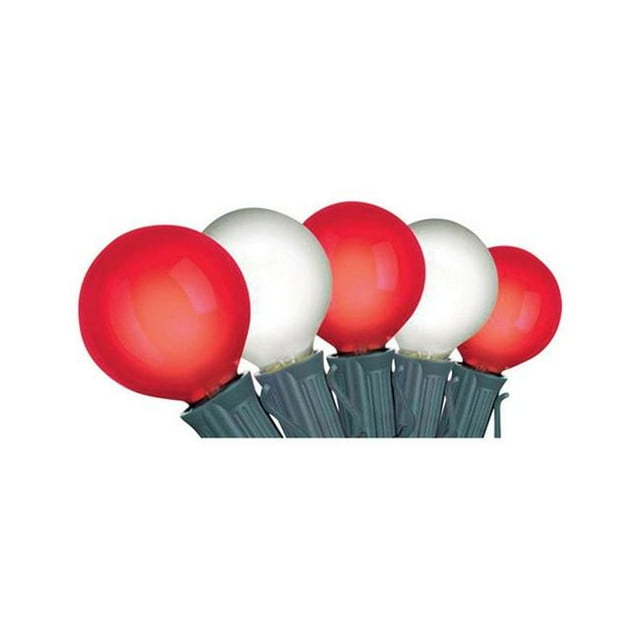 20230-71 Rouge & Globes Lumineux Blancs