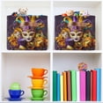 thumbnail image 6 of Coolnut Mardi Gras Carnival Mask Feathers Large Storage Basket 2PCS,Cute Koala Collapsible Toy Storage Box Laundry Basket with Handle,Used for Home Closets, Offices Home Decor, 6 of 7