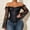 A152 Black, variant on Women's Gothic Halloween Costume Corset Off Shoulder Long Sleeve Lace Trim Bustier Vintage Boned Top for Vampire Witch Cosplay Renaissance Party Wear