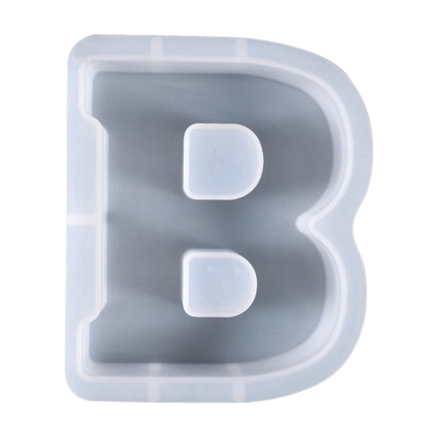 Xihbxyly Letras de Gel de Cristal para Hacer Tú Mismo, Moldes Grandes de Resina para Alfabeto, Diseño Flexible y Reutilizable, Decoración de Escritorio, Fabricación de Jabón de Cera de Vela, Decoraci
