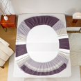 thumbnail image 6 of Homewish Hippie Plum Abstract Twin Sheet Sets for Women, Chic Minimalism Twin Fitted Sheet, Modern Fashion Theme Flat Sheet, Ultra Soft Bedroom Decor, 3-Piece, 6 of 8