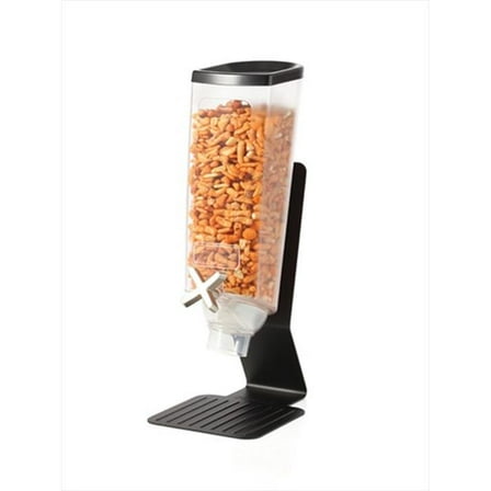Single Container Snack Dispenser with Black Steel Stand