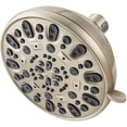 thumbnail image 1 of Pommeau de Douche Haute Pression 4.7 Pouces Pommeau de Douche Fixe 7 Jets avec Rotule Réglable en Laiton - Excellent Remplacement pour Votre Pommeau de Douche (FM-001 Nickel Brossé), 1 of 4