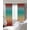 Yellow Red Green, variant on Burnt Orange Teal Ombre Blackout Curtains for Bedroom/Living Room, Thermal Insulated Kitchen Curtains, Modern Gradient Abstract Art Grommet Darkening Window Treatment Drapes 52"x84"x2