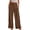 Coffee, variant on Wide Leg Pants for Women Summer Smocked Waisted Palazzo Pants Baggy Flowy Trousers, XS-XL