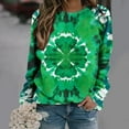 JURANMO Women's St. Patrick's Day Sweatshirt Lucky Shamrock Long Sleeve