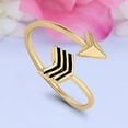 thumbnail image 3 of 9 mm Arrow Toe Band Ring 925 Sterling Silver Thin Adjustable Stylish Rings For Women, 3 of 5