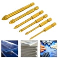 thumbnail image 3 of 6pcs Glass Drill Bits Set Tile Ceramic Drilling Set 3/4/5/6/8/10mm with 1/4inch Hex Shank for P 3717, 3 of 8