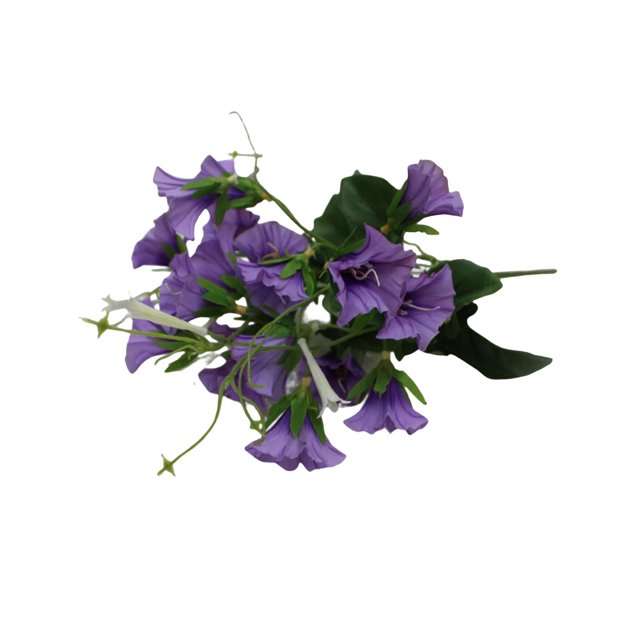Advancent Flor falsa Plantas de plástico Colgante de pared Artesanía Decoraciones al aire libre Morning Glory Flores artificiales Tamaño compacto Flores artificiales Violeta Advancent HA070581-05