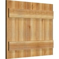 thumbnail image 2 of 26 7/8"W X 22"H Timbercraft Five 5 3/8" Boards Joined Board-N-Batten Shutters, Rough Sawn Western Red Cedar (Per Pair), 2 of 13