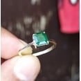 thumbnail image 3 of Elegent Emerald Ring 925 Sterling Silver - May Birthstone Ring - Green Cushion Cut Ring - Anniversary Ring for Woman, 3 of 3