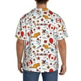 thumbnail image 3 of Logiee Canada Day Print Men's Button Down Shirts Short Sleeve, Summer Beach Shirts,Vacation Wedding Shirts,Men's Casual Button-Down Shirts with Pocket-4X-Large, 3 of 5
