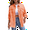Orange, variant on Womens Denim Jackets Coat Distressed Jean Jackets Button Down Vintage Western Trucker Jacket Frayed Hem Pockets