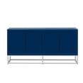 thumbnail image 3 of Atumon 4-Door Accent Cabinet with Metal Legs, Storage Cabinet with Adjustable Shelves, Accent Cabinet Furniture, Wood Storage Cabinet for Living Room Entryway Corridor, 63"L x 15.7"W x 31.8"H, Blue, 3 of 10