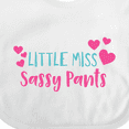thumbnail image 4 of Inktastic Little Miss Sassy Pants, Sassy, Sassy Girl, Hearts Girls Baby Bib, 4 of 4
