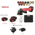 thumbnail image 4 of Battery-operated Electric Angle Grinder Tool Kit Portable Lithium Battery Brushless Grinder Machine Rechargeable 21V Cordless Handheld Lithium Grinder Tool 9000RPM 3-Speed Adjustment with Di, 4 of 7