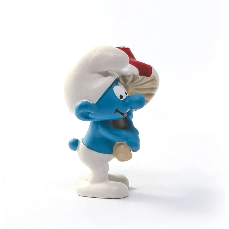 Original 12 Pcs Smurfing Smurfettes Action Figures Small Mushroom