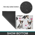 thumbnail image 6 of Dog Pattern with Hearts Kitchen Rugs Sets Of 2,Anti Fatigue Kitchen Mat Rugs Non Slip Washable,Decorative Kitchen Floor Mats for Kitchen,Sink,Laundry,17"x30"+17"x47", 6 of 7