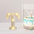 thumbnail image 3 of HaoXun LED Letter Lights Alphabet Lamp - ABS Plastic Marquee Letters with Built-in LED Lighting for Birthday Party Wedding Home Decorations, 3 of 6
