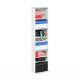 thumbnail image 4 of Furinno JAYA 9-Shelf Multimedia Media Storage Tower Rack with Adjustable Shelves, White, 4 of 6