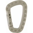 thumbnail image 3 of Mistayd 12 Pack Khaki Carabiner Keychain - Hard Polymer Carabiners Climbing D Rings Light Weight Spring Snap Gear Clip Utility Hooks Backpack Hanging Buckle for Camping Hiking Fishing, 3 of 4