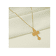 thumbnail image 3 of Collar Xtellar doardo Cruz Mujer Dije Cadena Oro 18k Exquisito, 3 of 4