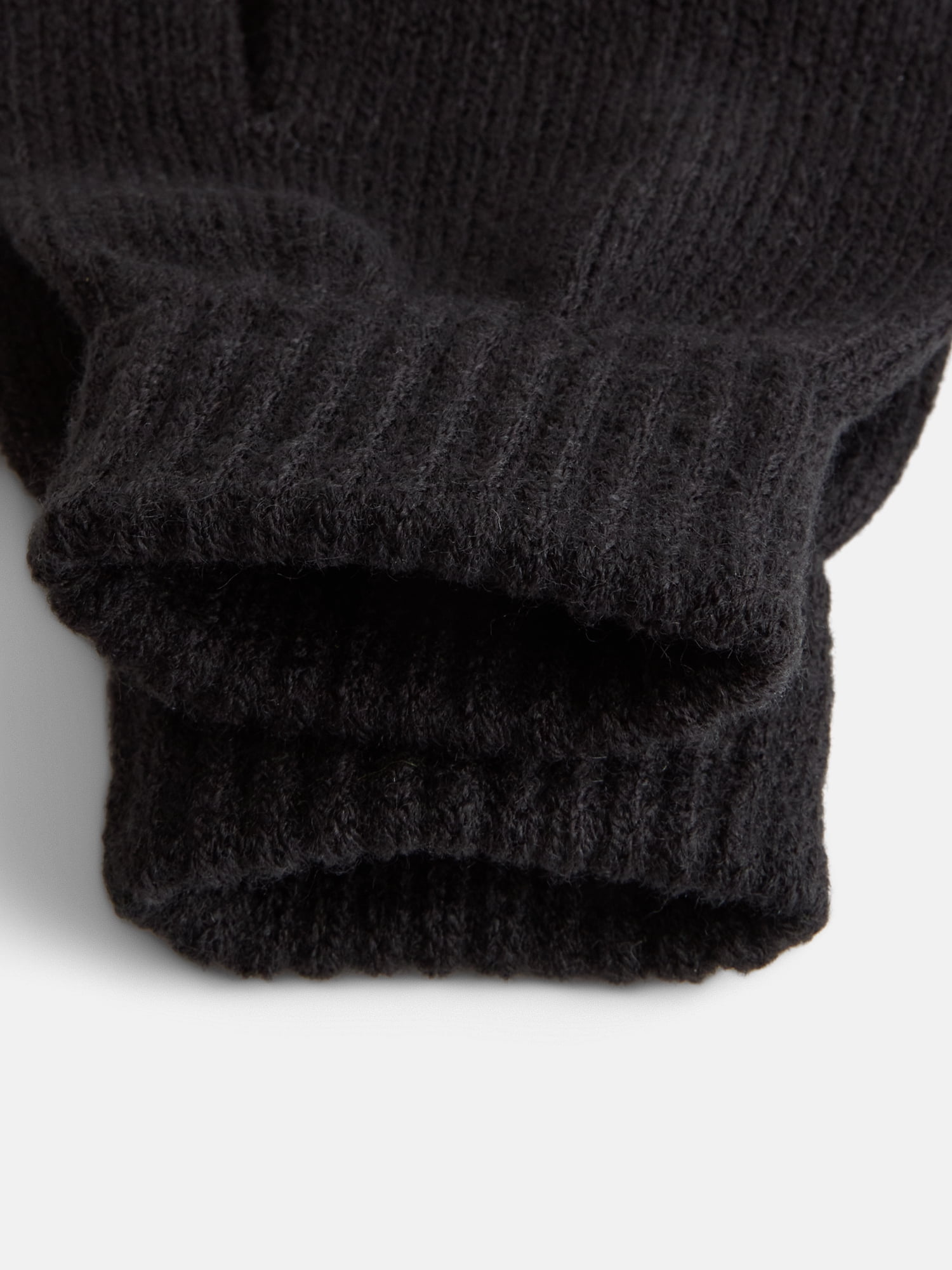 Justice Girls Velvet Sequin Hat and Glove Set, Black
