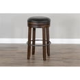 thumbnail image 5 of Pemberly Row 30" Wood Backless Swivel Barstool in Tobacco Leaf - Set of 3, 5 of 10