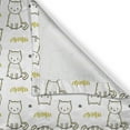 thumbnail image 4 of Ambesonne Cat Window Valance, Cursive Meow Paw Pattern, 54" X 12", Multicolor, 4 of 5