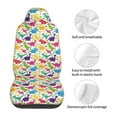 thumbnail image 5 of Pofeuu Colorful Dinosaurs Print Automotive Car Seat Covers Flat Cloth Full Set Seat Covers,Car Seat Covers front seats for Cars Trucks and SUVs(Two packs), 5 of 7