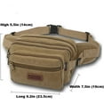 thumbnail image 3 of LINLIN Waist Bag, Large Bum Bag Fanny Pack with 6 Zip Pockets, High Capacity Large Waist Bag Ideal for Hiking Cycling Travel Holidays Festivals Outdoor Sport, 3 of 7